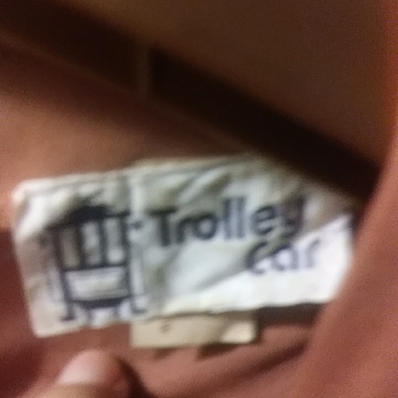 Vintage champagne cooper swoop neck dress with button up back - Picture 3 of 3